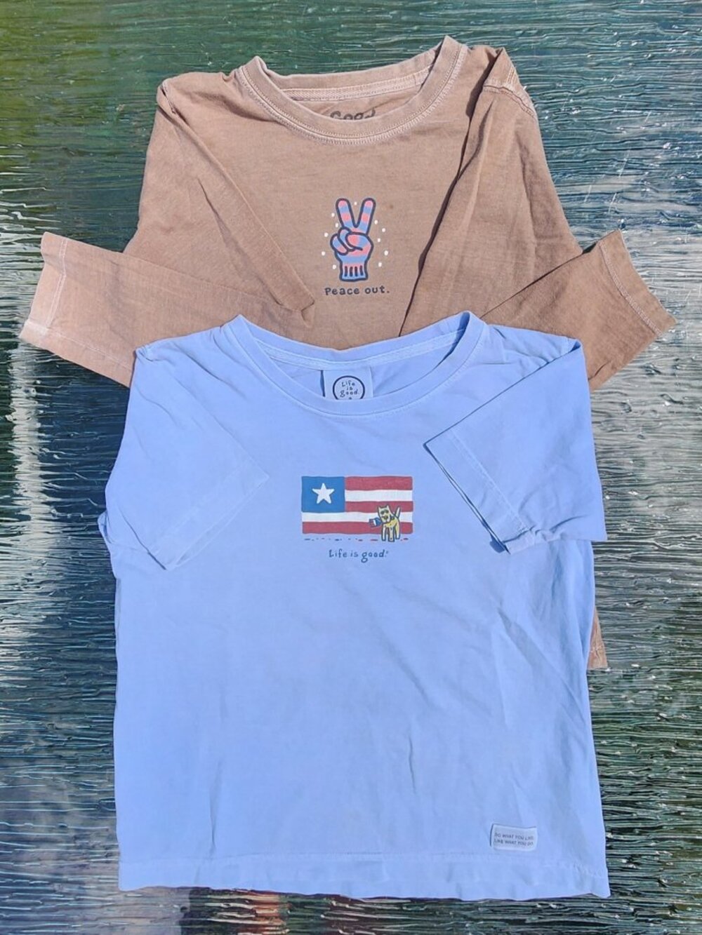 Life is Good Youth Shirts Size 7-8 & 10